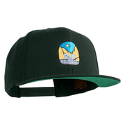 Rio Grande River Embroidered Wool Blend Snapback Cap - Spruce OSFM
