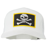 Jolly Roger Skull Patched Mesh Cap