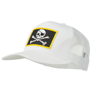 Jolly Roger Skull Patched Mesh Cap