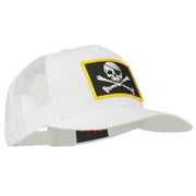 Jolly Roger Skull Patched Mesh Cap