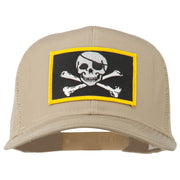 Jolly Roger Skull Patched Mesh Cap