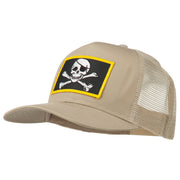 Jolly Roger Skull Patched Mesh Cap