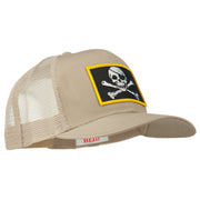 Jolly Roger Skull Patched Mesh Cap