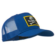 Jolly Roger Skull Patched Mesh Cap