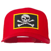 Jolly Roger Skull Patched Mesh Cap