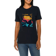 Scuba Diving Scene Graphic Design Deluxe Jersey T-Shirt