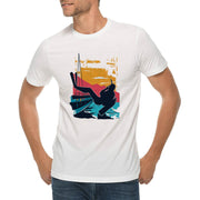 Scuba Diving Scene Graphic Design Deluxe Jersey T-Shirt