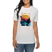 Scuba Diving Scene Graphic Design Deluxe Jersey T-Shirt