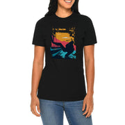 Scuba Diving Scene Graphic Design Deluxe Jersey T-Shirt