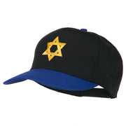 Jewish Star Embroidered Pigment Dyed Cap