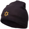 Jewish Star of David Embroidered Short Beanie