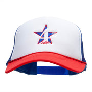 4th Of July Star Embroidered Foam Panel Mesh Snapback