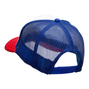 4th Of July Star Embroidered Foam Panel Mesh Snapback