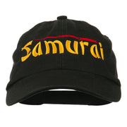 Japan Samurai with Sword Embroidered Pet Spun Cap