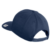 USMC Letter Embroidered Solid Cotton Twill Pro Style Cap - Navy OSFM