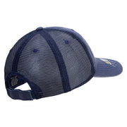 Licensed 1st Special Forces Command Embroidered Low Profile Special Cotton Mesh Cap - Navy OSFM