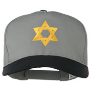 Jewish Star Embroidered Pigment Dyed Cap