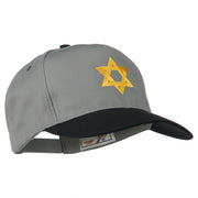 Jewish Star Embroidered Pigment Dyed Cap