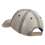 Licensed 1st Special Forces Command Embroidered Low Profile Special Cotton Mesh Cap - Khaki OSFM
