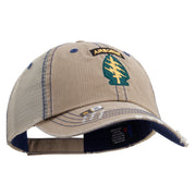 Licensed 1st Special Forces Command Embroidered Low Profile Special Cotton Mesh Cap - Khaki OSFM