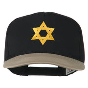 Jewish Star Embroidered Pigment Dyed Cap