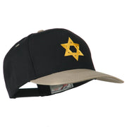 Jewish Star Embroidered Pigment Dyed Cap