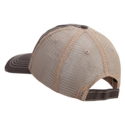 Licensed 1st Special Forces Command Embroidered Low Profile Special Cotton Mesh Cap - Brown-Khaki OSFM
