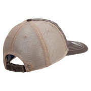 Licensed 1st Special Forces Command Embroidered Low Profile Special Cotton Mesh Cap - Brown-Khaki OSFM