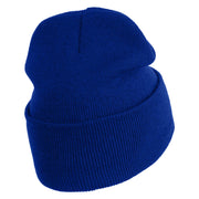 USAF Veteran Logo Embroidered 12" Knit Cuff Long Beanie - Royal OSFM