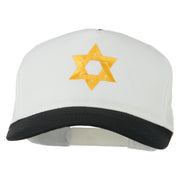 Jewish Star Embroidered Pigment Dyed Cap