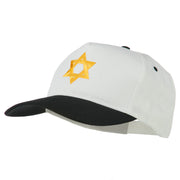 Jewish Star Embroidered Pigment Dyed Cap