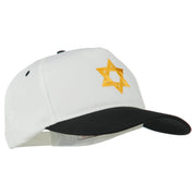 Jewish Star Embroidered Pigment Dyed Cap