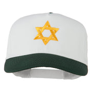 Jewish Star Embroidered Pigment Dyed Cap