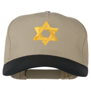 Jewish Star Embroidered Pigment Dyed Cap