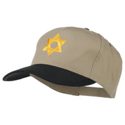 Jewish Star Embroidered Pigment Dyed Cap