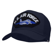 US Air Force Jet Fan Shape Patched Cotton Mesh Cap