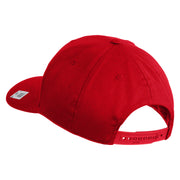 US Marine Corps Veteran Design Embroidered Solid Cotton Twill Pro Style Cap - Red OSFM