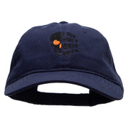 I am Only Half Dead Embroidered Low Profile Dyed Cotton Twill Cap - Navy OSFM