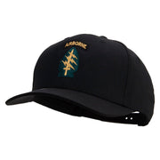 Licensed 1st Special Forces Command Embroidered Solid Cotton Twill Pro Style Cap - Black OSFM