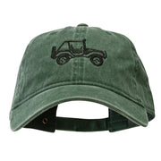 4WD Vehicle Embroidered Washed Pigment Dyed Cotton Twill Cap