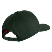 US Marine Corps Veteran Design Embroidered Solid Cotton Twill Pro Style Cap - Dk-Green OSFM