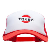 Tokyo Icon Embroidered Foam Panel Mesh Snapback