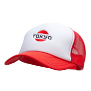 Tokyo Icon Embroidered Foam Panel Mesh Snapback