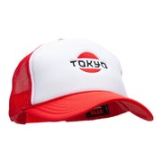 Tokyo Icon Embroidered Foam Panel Mesh Snapback