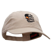 I am Only Half Dead Embroidered Low Profile Dyed Cotton Twill Cap - Khaki OSFM