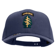 Licensed 1st Special Forces Command Embroidered Solid Cotton Twill Pro Style Cap - Navy OSFM