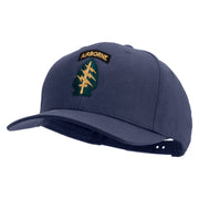Licensed 1st Special Forces Command Embroidered Solid Cotton Twill Pro Style Cap - Navy OSFM