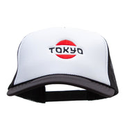 Tokyo Icon Embroidered Foam Panel Mesh Snapback