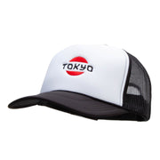 Tokyo Icon Embroidered Foam Panel Mesh Snapback