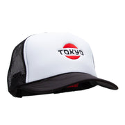 Tokyo Icon Embroidered Foam Panel Mesh Snapback